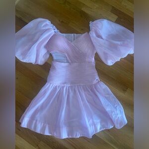 SAKS Puff sleeve sorority recruitment dress